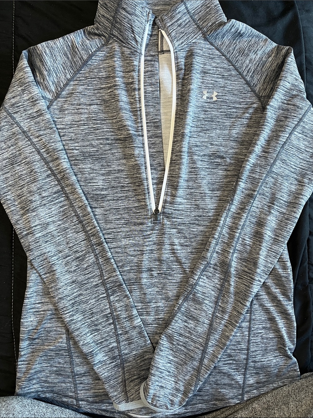 Women’s Under Armour Gray Heathered Quarter-Zip Pullover